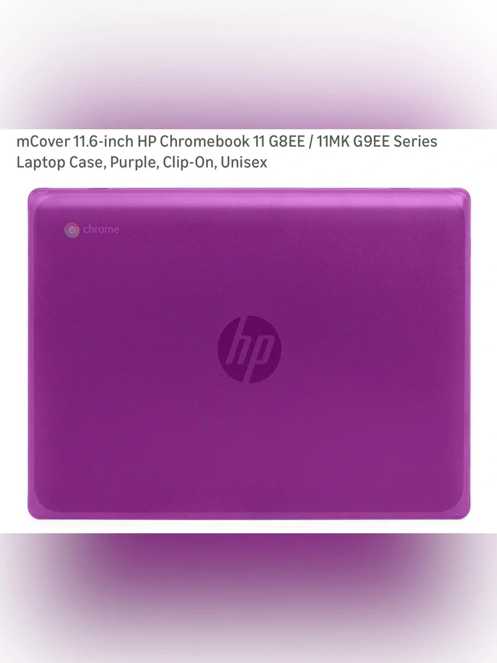 Chromebook Purple Plastic Protection Hard Cover Laptop Case